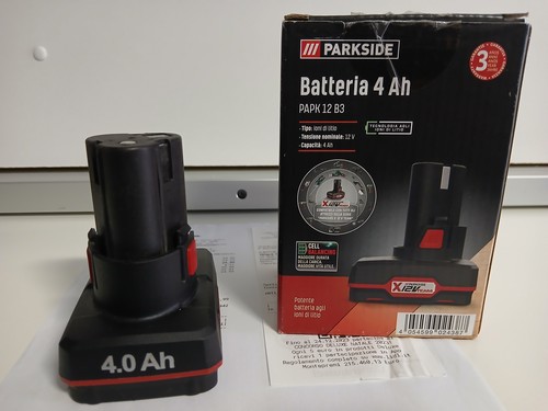 Batteria parkside 12v 4 ah