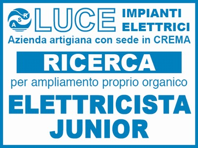 RICERCA ELETTRICISTA JUNIOR